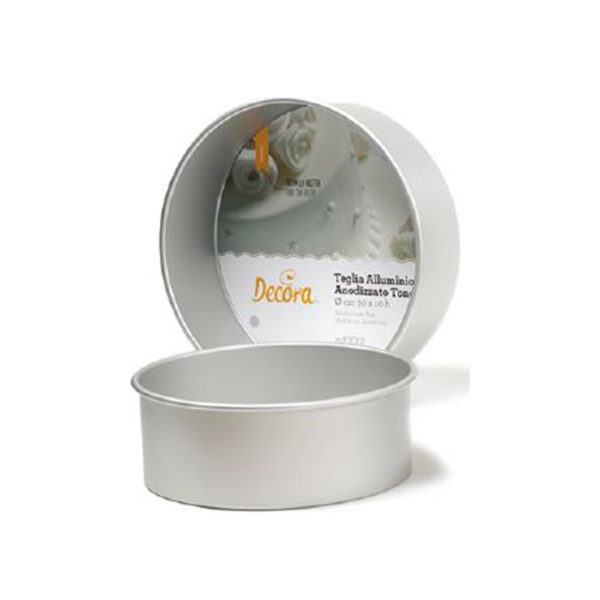 Teglia professionale tonda in alluminio anodizzato h cm.10 art 00626 DECORA