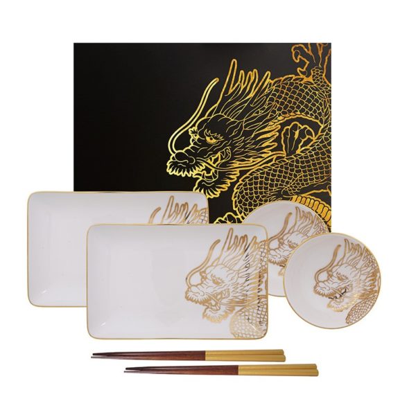Set Sushi Dragon Gold TOKIO DESIGN