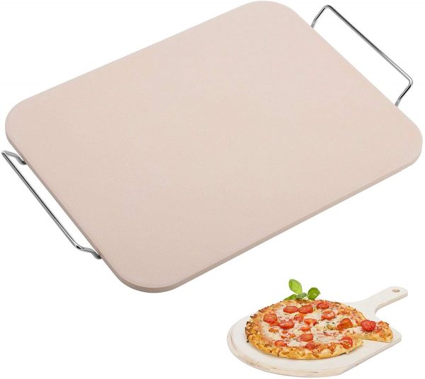 Pietra cuoci pizza in ceramica con supporto 38x30  WESTMARK - immagine 2